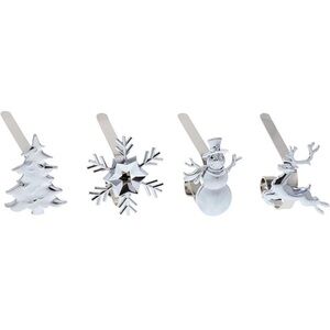 Haute Decor The Original MantleClip Stocking Holder with Removable Holiday Icons